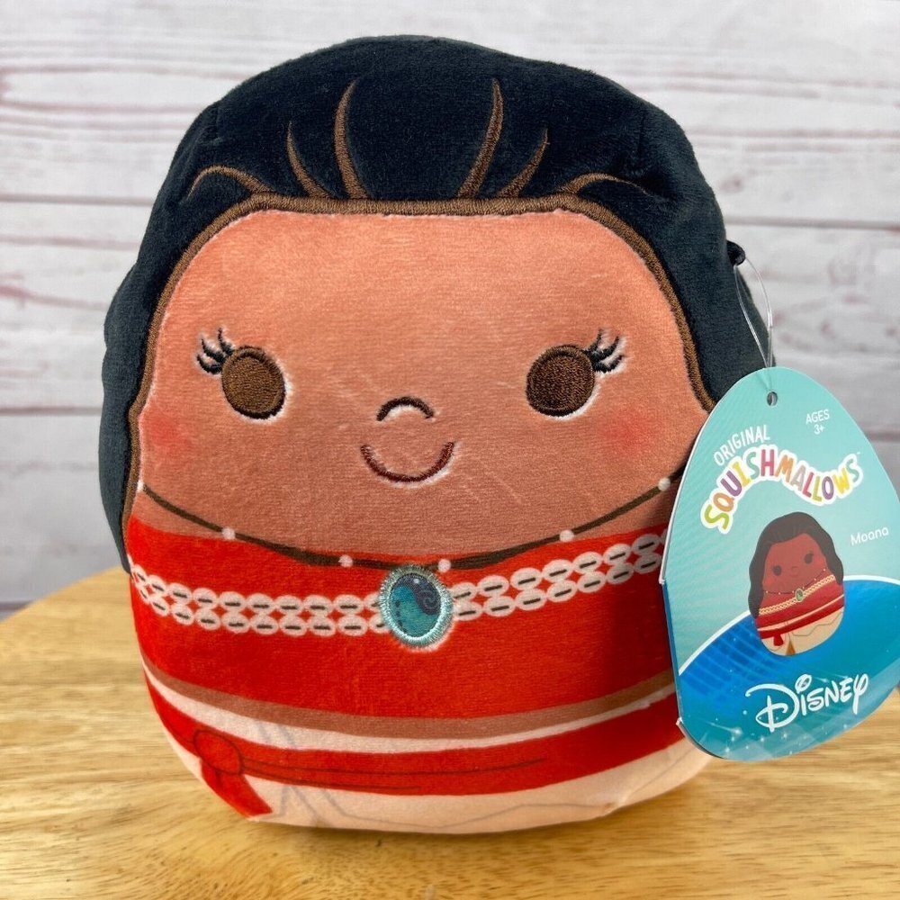 Kelly Toy Disney Princess Moana Squishmallows‎ 6.5 Inch Stuffed Squishy Kids Toy